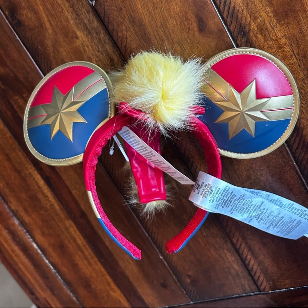 Disney Captain America Marvel Ears Headband - Red, Blue, Gold